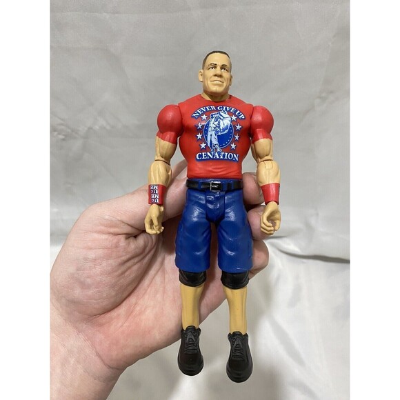 2017 WWF WWE Mattel John Cena Elite Wrestling Figure Series 12 Never Give Up Red - Picture 5 of 7
